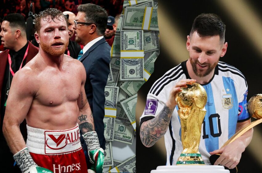  Canelo’ Álvarez y Leo Messi entre los deportistas mejor pagados del 2022